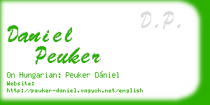 daniel peuker business card